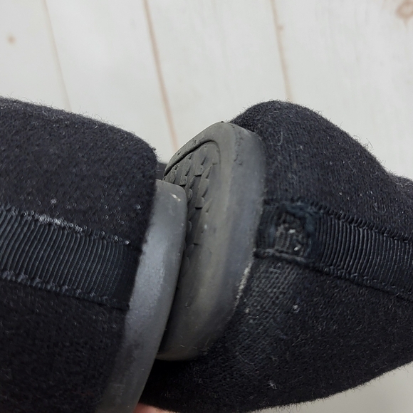 Birdies The Starling Wool Faux Fur Lined Smoking Slipper Loafer Flats Black 9 - Picture 15 of 17